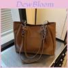 Stylish Large Capacity Casual Tote Bag For Women In Solid Colors Perfect For Commuting