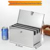 Huihuang 304 Stainless Steel Magnetic Knife Box with Lid