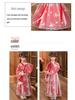 Letnia Sukienka Hanfu w Chińskim Stylu dla Dziewcząt - Elegancka Księżniczka Wróżka z Haftem i Szerokimi Rękawami