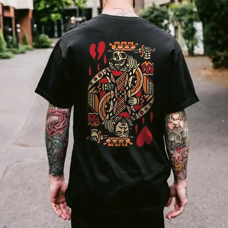 New Hipster Fallow Graphic Popular Men's Summer Weird Quick Dry Material Short Sleeve Printed Shirt Loose Shirt Men's Cloth