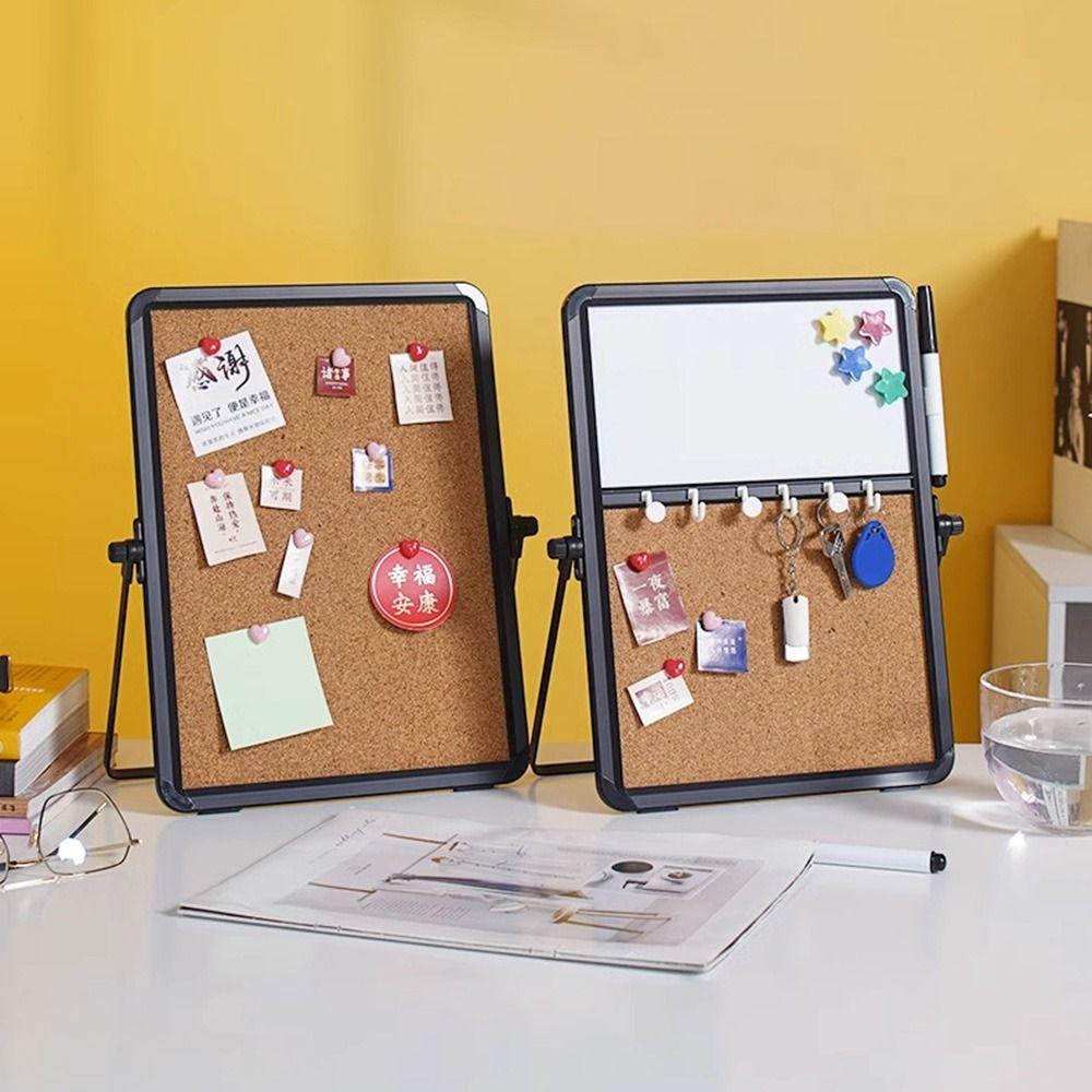 Hanging/Free Standing Notice Pin Board Set Magnetic Soft Cork Whiteboard  Photo Display