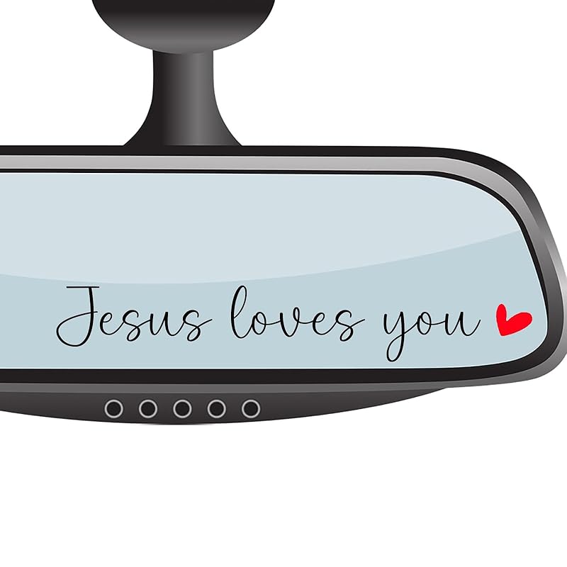 4 xJust Breathe Rear View Mirror Sticker,Rearview Mirror Decal,Car Accessories For Women,Motivational Stickers,Water Bottle Laptop Bumper Tumblers