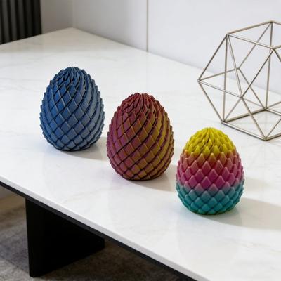 3D-gedrehtes Ei-Spielzeug Stressabbau Spiral-Osterei-Spielzeug Drache