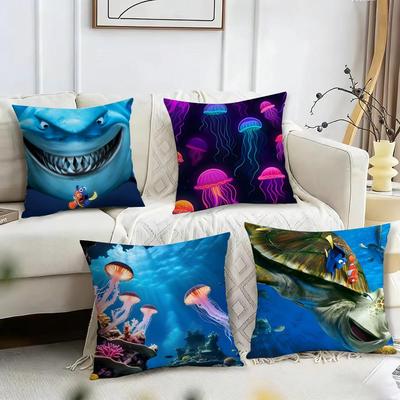 Finding Nemo Cushion Cover Reversible Plush Pillow Cover – For Car, Sofa, Bedroom, Perfect As a Gift.