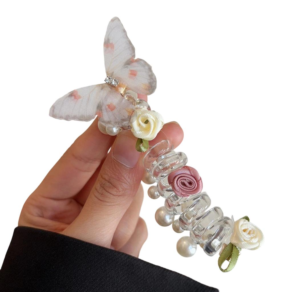 Butterfly Hair Ties for Women, Phone Hair Elastics with Cute Butterfly Design, Non- Ponytail Holders for Daily Use, Hair Accessories for Girls