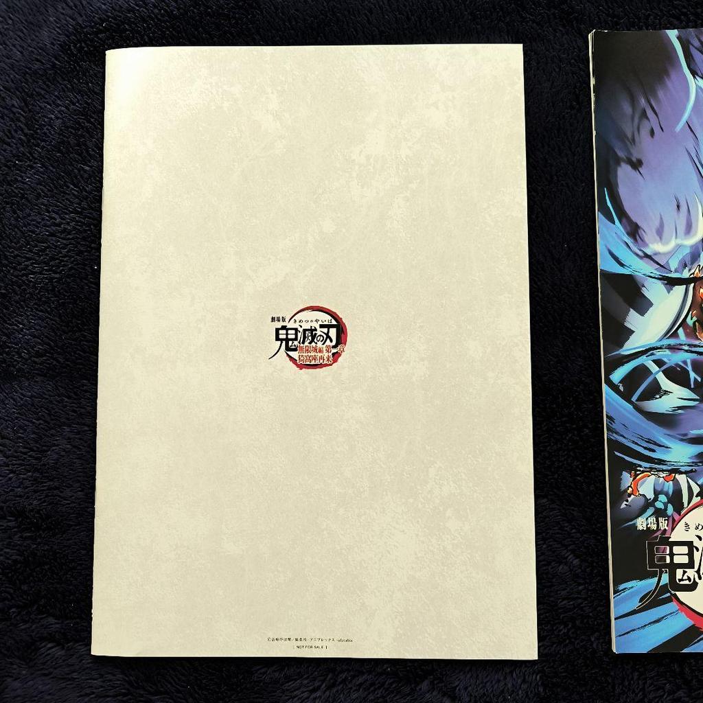 [USED] "Super" Demon Slayer: Kimetsu no Yaiba Movie Bonus 2 Books Zenitsu Movie Film