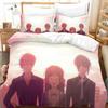 Set Biancheria da Letto Anime Fruits Basket Ragazzi Ragazze Misura Singola Queen Copripiumino Federa Letto Bambini Adulti Moda Tessile per la Casa