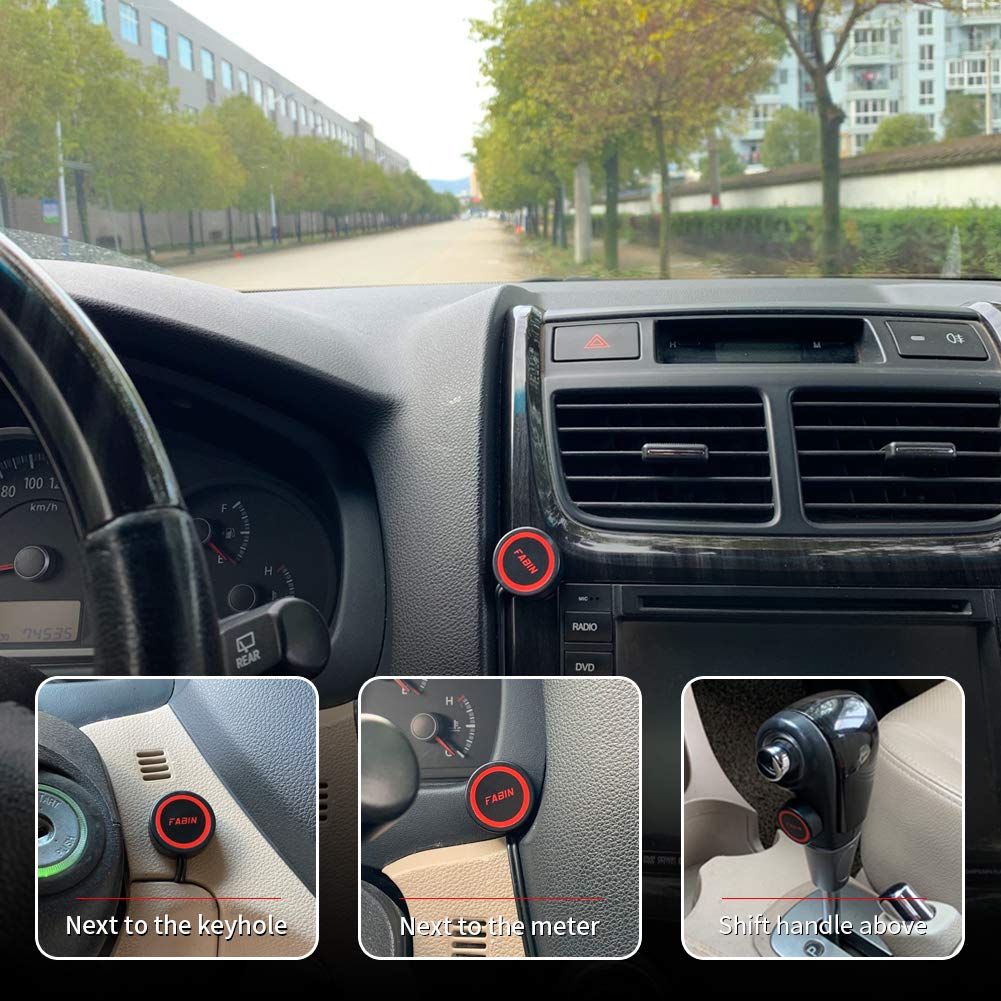 FARBIN Electric Air 12V Car Air 125db Loud Car Motorcycle Air Mini Air Horn Includes Wiring and Universal for and Trains Black Air Horn Band Horn,