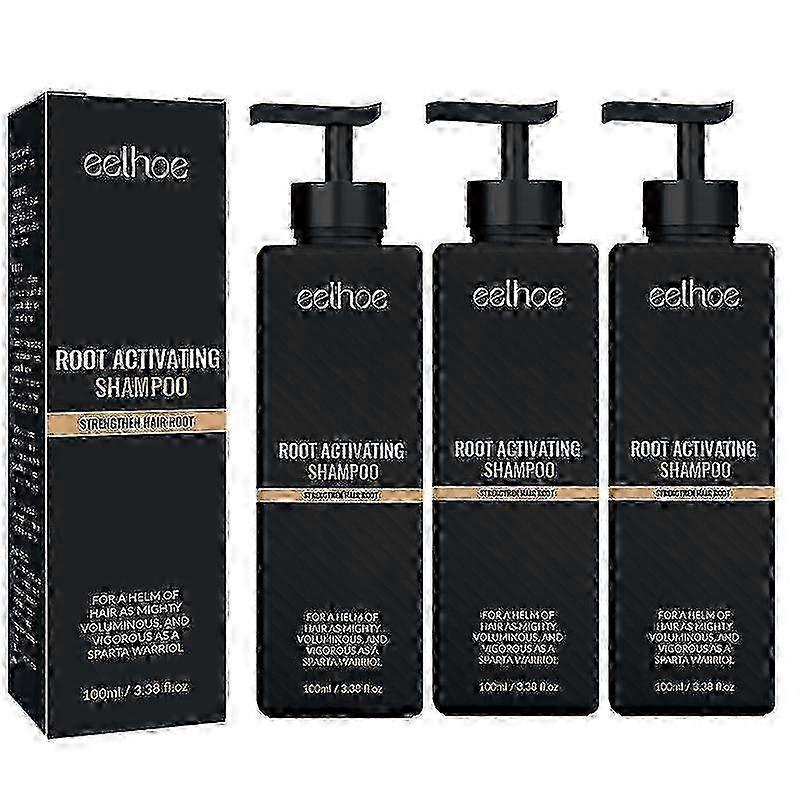 x 3pcs Spartan Root Activator Shampoo, Spartan Hair Loss Shampoo,shampoo Root Activator