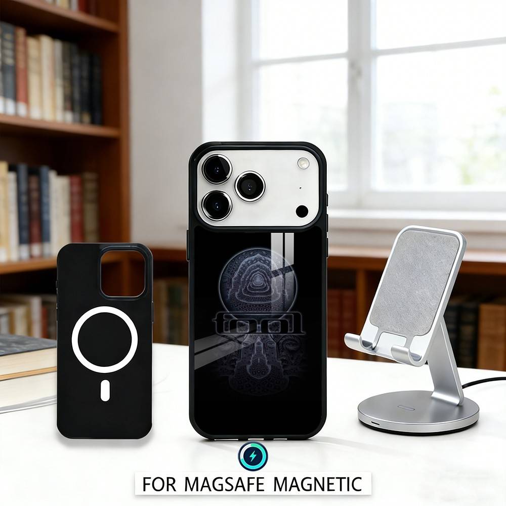 T-Tool Schism Band Phone Case For iPhone17,16,15,14,13,12,Pro,Max,Magnetic For Magsafe Wireless Charging