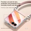 SULADA For Samsung Galaxy Z Flip7 5G Case with Strap Leather Back Phone Cover Hinge Protection
