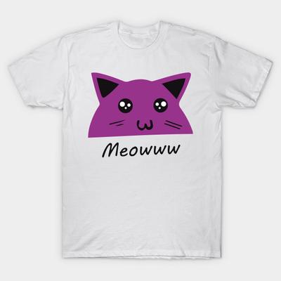 T Shirt Women Meowww Cute Cat Harajuku Print Kawaii Tshirt Summer Short Sleeve Female T-Shirt Top Tee