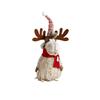 Large Retractable American Cartoon Plush Elk Christmas Ornament Doll