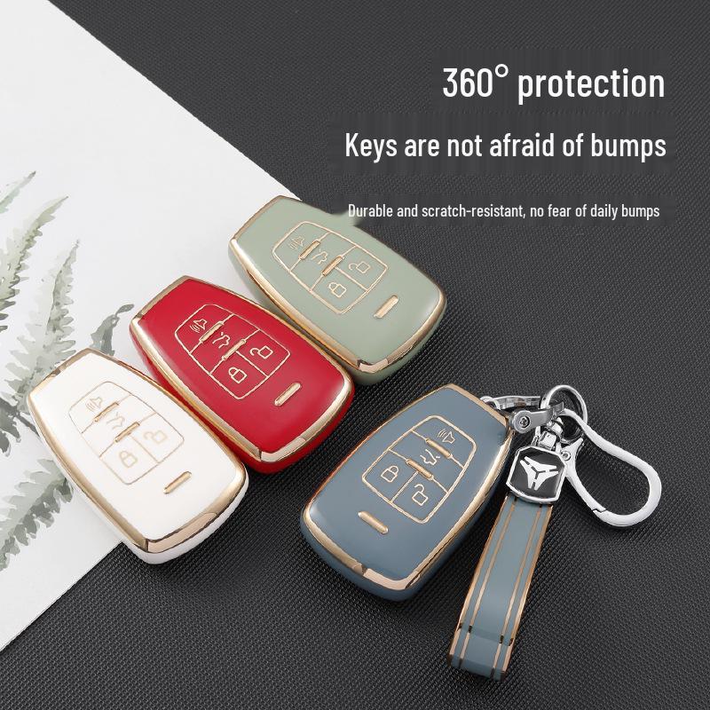 BAIC Key Case for BJ80, Senova D50/X65, Weiwang M50F, Zhidao U7, and BJ40Plus