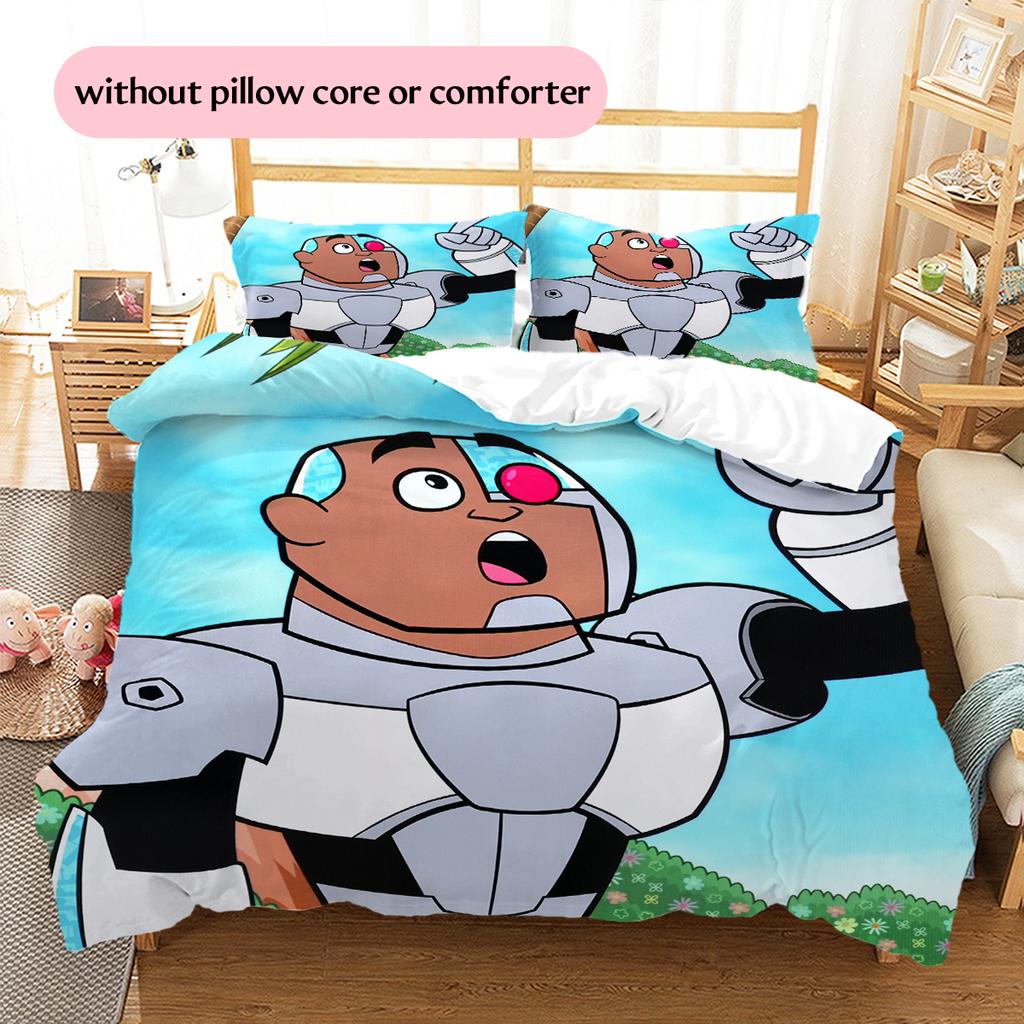 Cyborg Printed Bedding Set Duvet Cover Pillowcase No Filler, Soft Home Bedroom Decor, Perfect Gift for Fans.chl