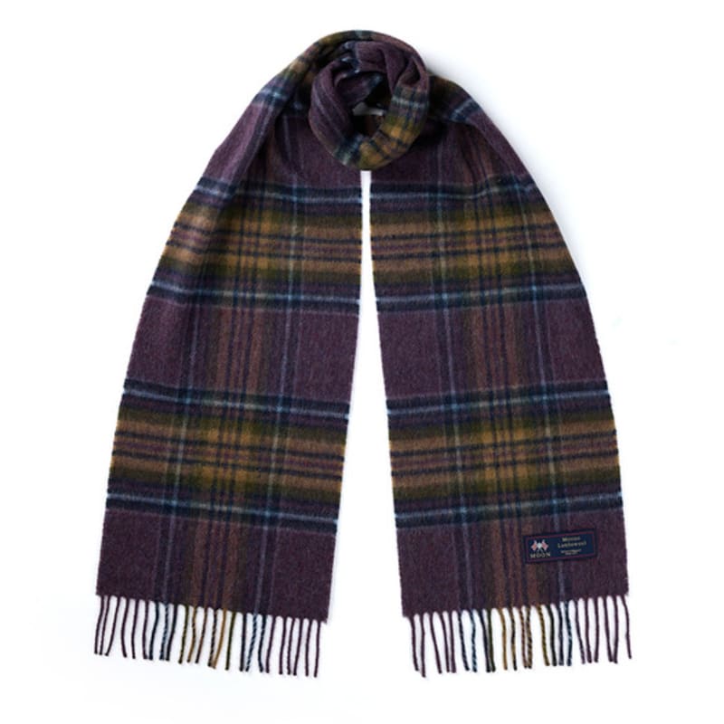 ABRAHAM MOON Merino Wool Muffler 25cm - Heather Stewart