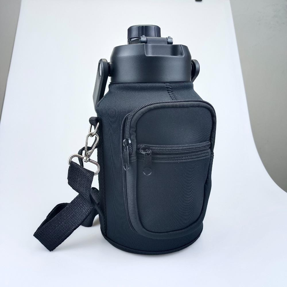 Large Capacity Water Bottle Bag with Adjustable Shoulder Strap Insulated Cup Crossbody Bag