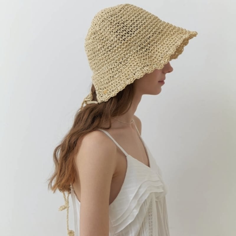 

CARRY BARRETTE Carry Barrette Соломенная шляпа-ведро Ivory