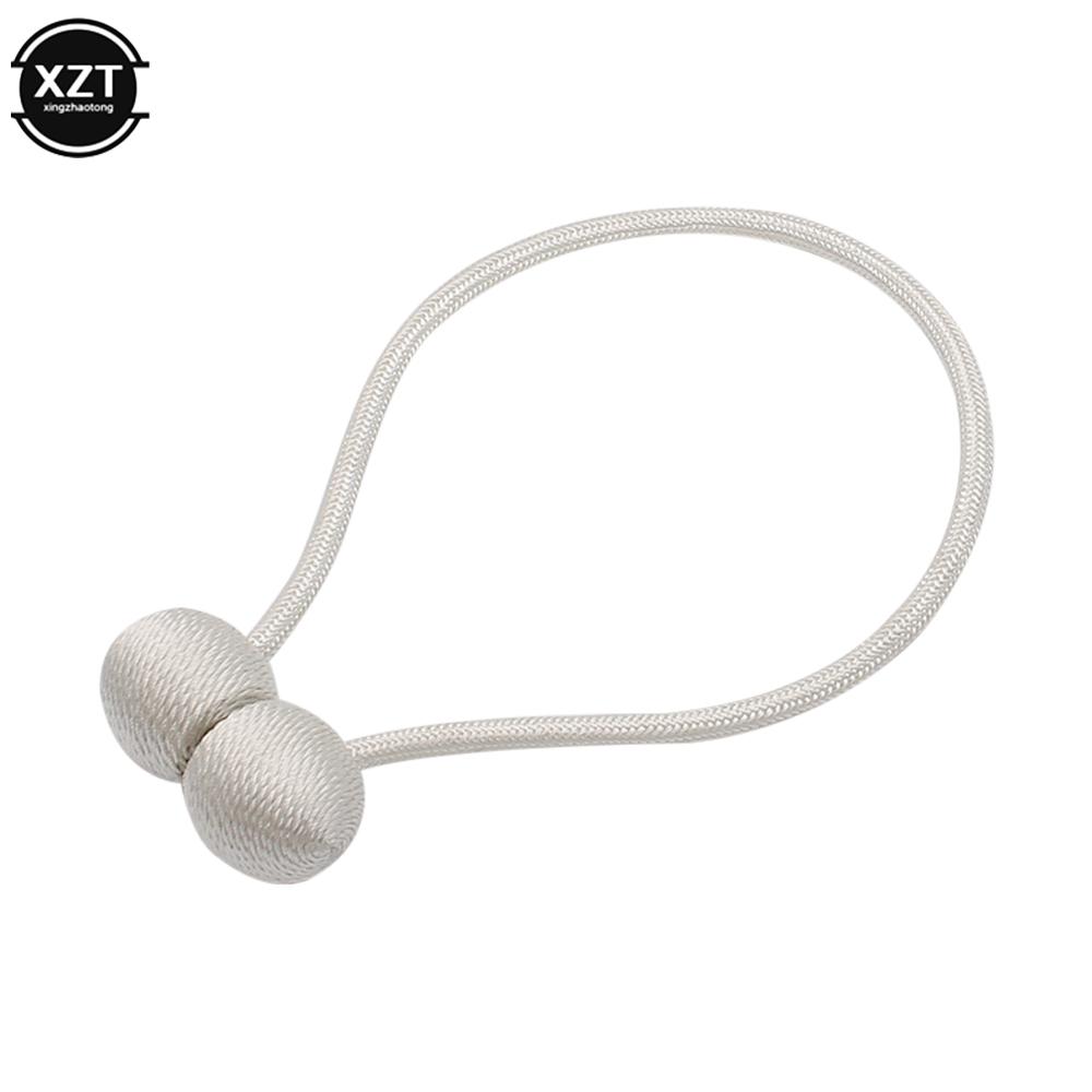 1Pc Pearl Curtain Magnetic Ball Tie Rope Backs Holdbacks Buckle Clips Accessory Rods Accessoires Hook Holder Home Decorations