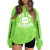 Unisex Lightweight Long Sleeve Crewneck Pullover Sweatshirt with Fashion Print