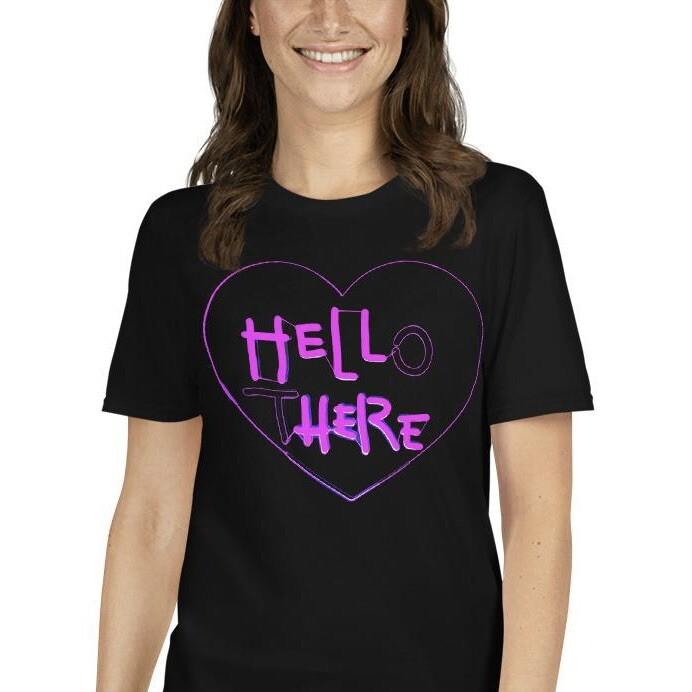 

Hello There Hell Here Horror Heart Short-Sleeve Unisex T-Shirt XL