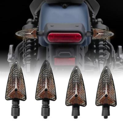 Motorcycle Turn Indicator Front And Rear Motorbike Turn Lamp Set Plug-and-Play Motorbike Modification Accessories Warning Lamp