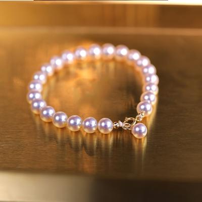 Bracelet en acier titane perlé de perles simple luxe léger sens haut de gamme sens du design de niche mode personnalisé bijoux polyvalents