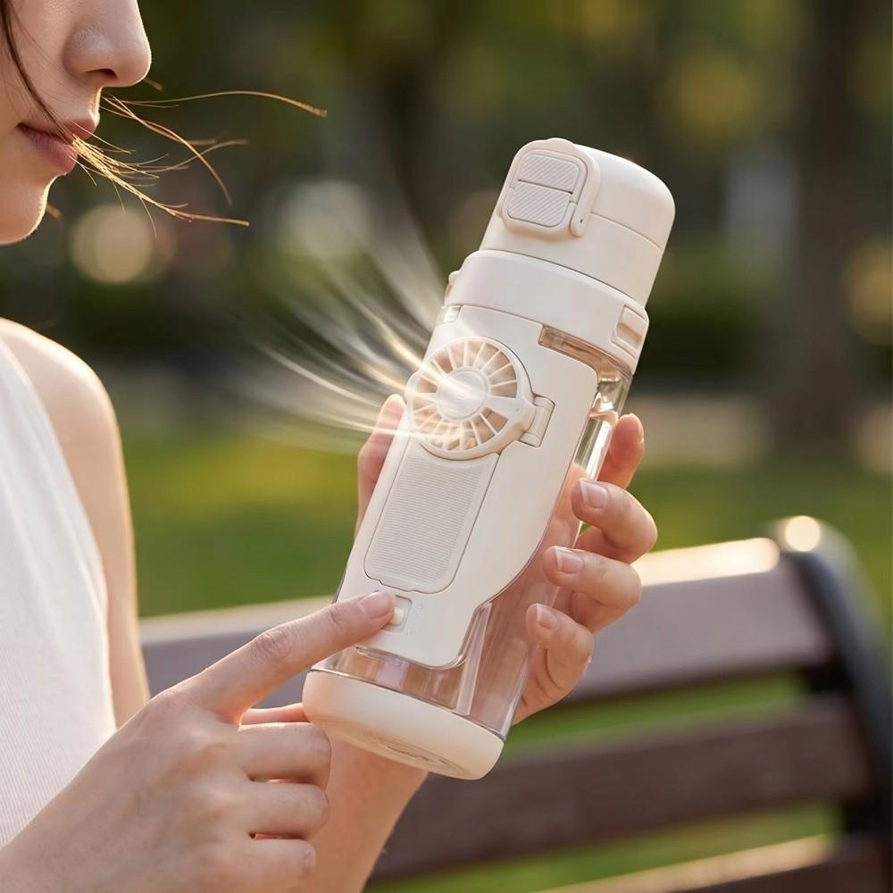 Ventilatore Spray Idratante a Doppio Uso Tazza Ventilatore Staccabile Ventilatore Borraccia Borraccia Sportiva Viaggio