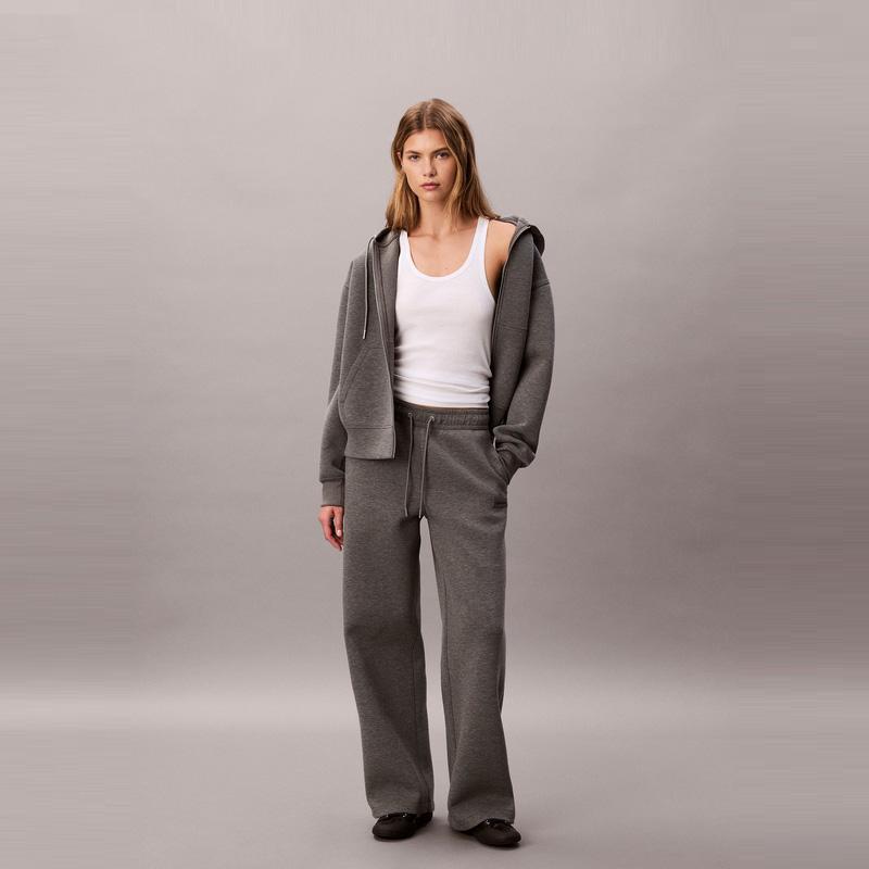 Calvin Klein Classic Logo Drawstring Waist Knitted Sports Leisure Pants Women Bottoms 44D226G