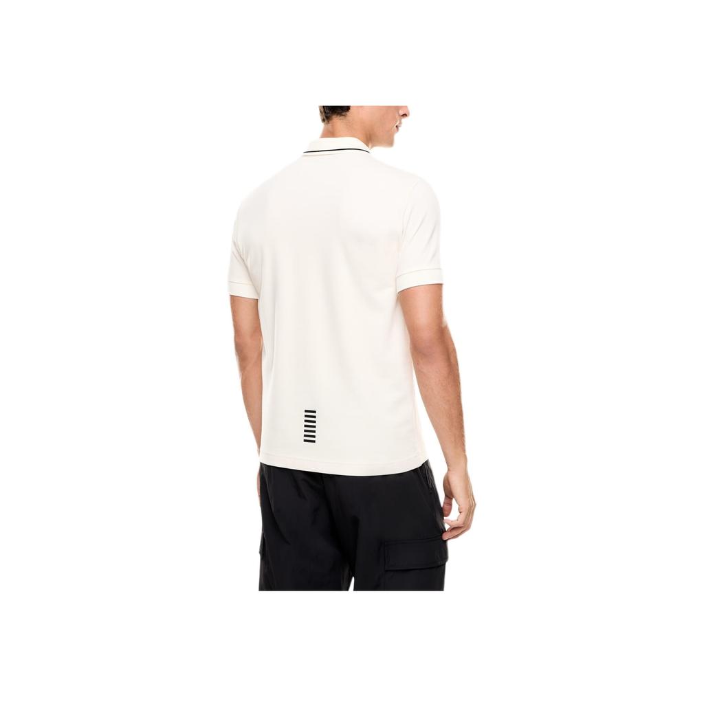 Emporio Armani EA7 Core Identity Series Solid Color Stretch Cotton Pique Short Sleeve Polo Shirt Men tops 8NPF16-PJVUZ-U1105