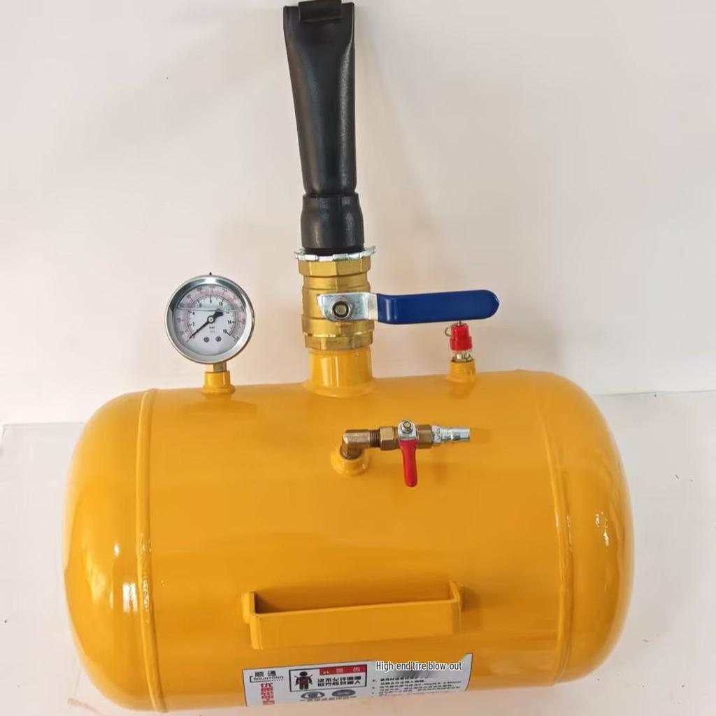 Vacuum Tire Burst Inflator & Motorcycle Repair Tool with Load-Bearing Gas Tank