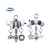 Black And White Animal Wind Chime Baby Car Hanging Plush Toy For Newborns And Toddlers