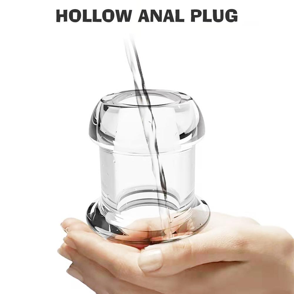 Transparent Anal Plugs Sex Shop Hollow Butt Plug Adult Products Peeping Anal Female Masturbators Erotic Sex Toys for