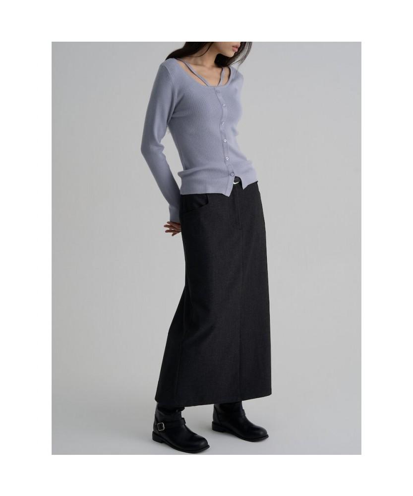 8SECONDS Rib Neck Strap Pullover Violet
