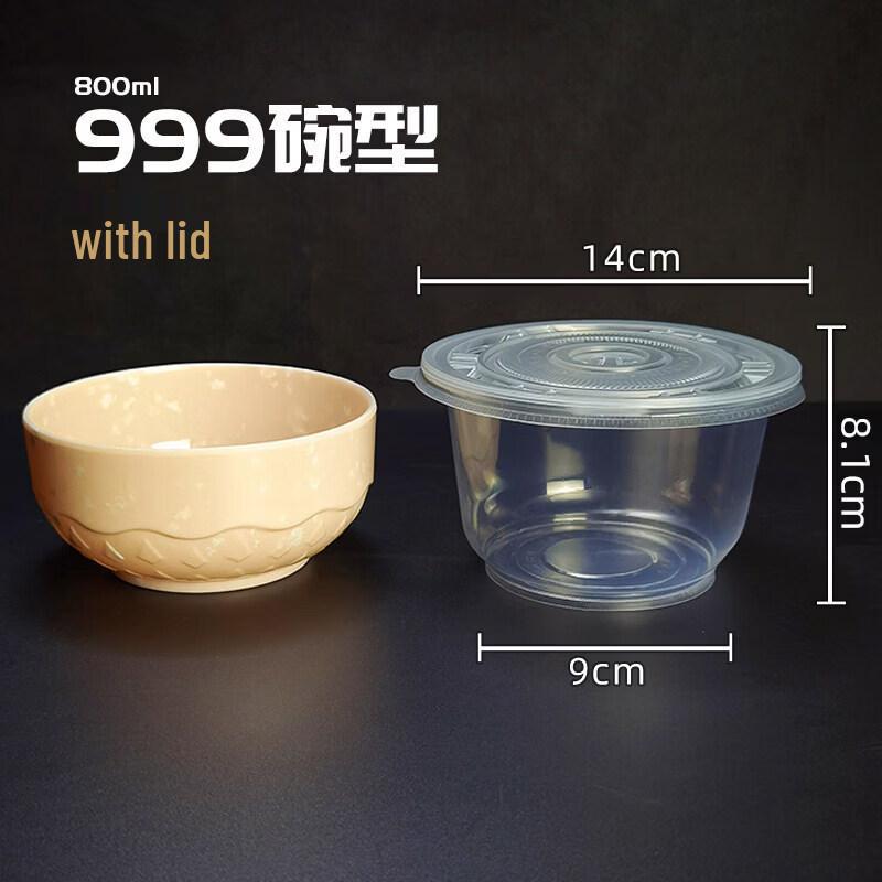 Disposable Plastic Round Takeaway Bowl