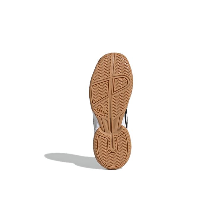 New Adidas Ligra 7 Indoor J Breathable Lightweight And Wear Resistant Badminton Shoes Black Back Teenagers FZ4681