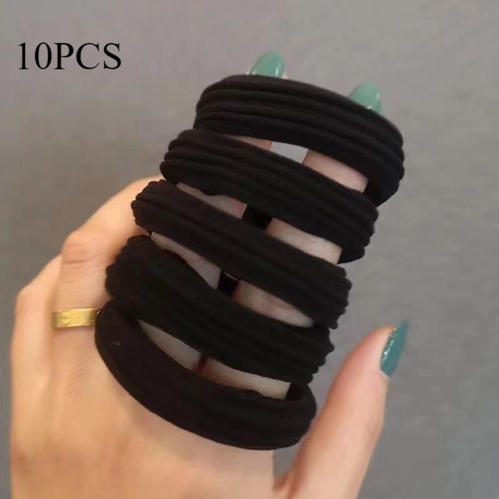 10PCS Elasticity Durable Headband for Women Without Damaging Headwear Hair Ties Ponytail Holder Scrunchies Accessorie