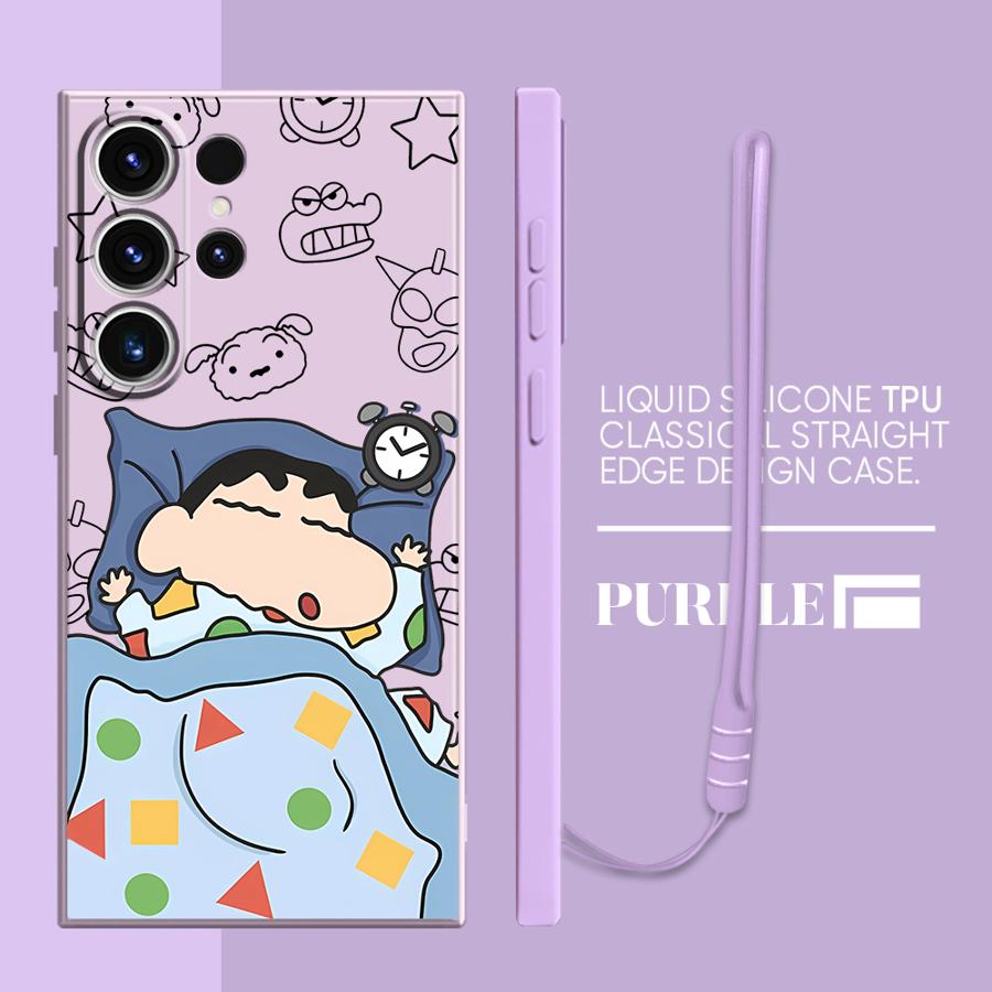 Crayon Shin-chan Phone Cover Case for Samsung Galaxy S25 S23 Note 20 10 Ultra S22 S20 FE S21 Plus S25Edge S24 Ultra