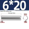 304 Stainless Steel Slotted Spring Pin, Cylindrical Shaft Pin, Locating and Hollow Pin (M5-M12)