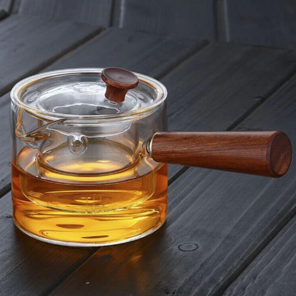 Filterable Glass Teapot Heat-resistant Glass Tea Set Tea Pot with Infuser  Flower Tea Steeping