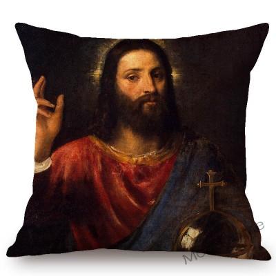 Neoclassic Italian Renaissance Titian Christian Bible Theme Painting Venus Home Decor Sofa Pillow Case Vintage Art Cushion Cover