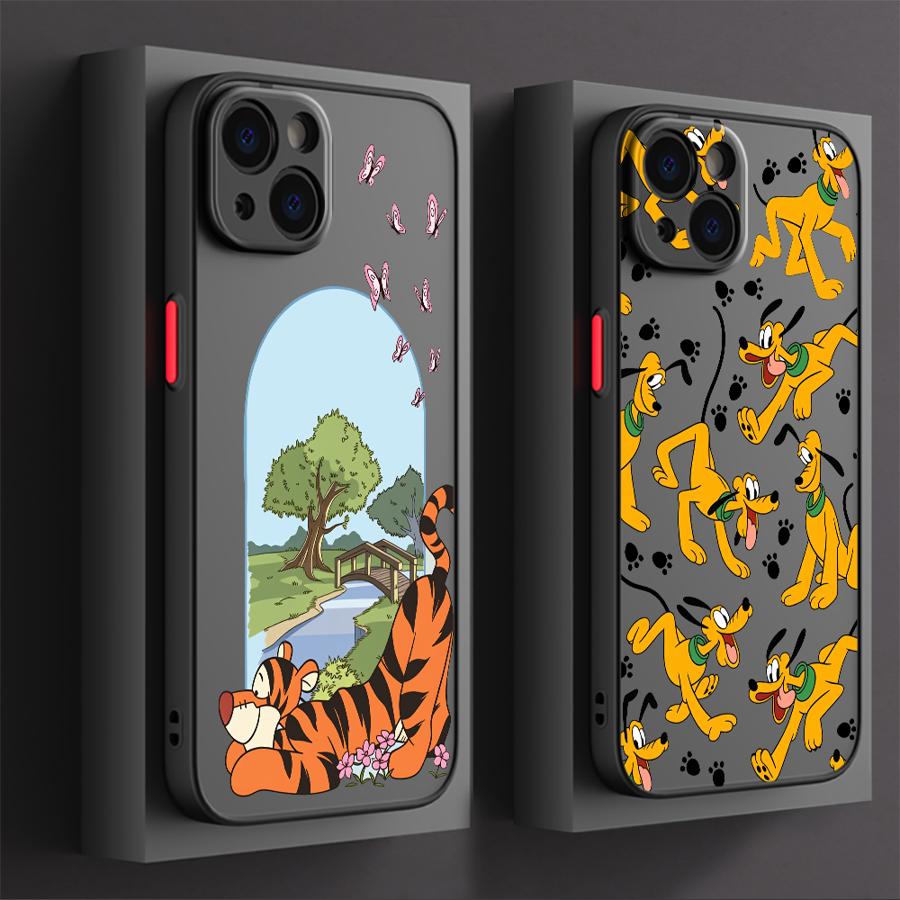 Back Phone Cover Case for iPhone 17 Pro Max 7 8 SE 11 15 12 13 Mini 14 16 Plus Air 17e XS XR Pluto Tigger