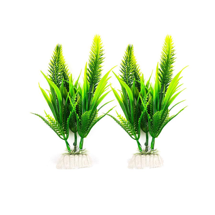 

Штучні Акваріумні Рослини Набір з 2 | Пластиковий Декор для Акваріума | Зелені/Червоні Штучні Рослини | Низький Рівень Обслуговування | 5.91 Дюймові Підводні Декорації зелений