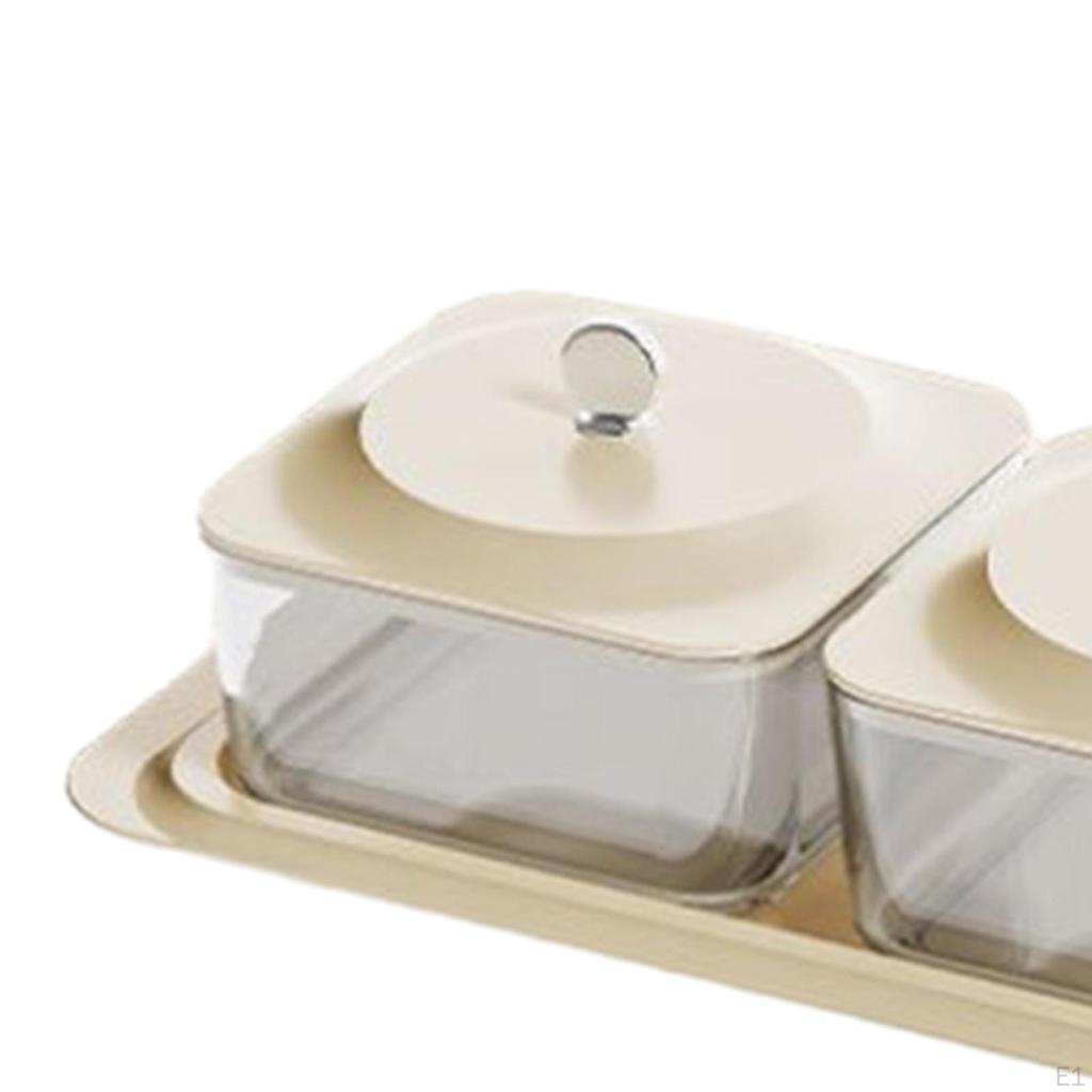 Candy Nut Serving Bowl Divided Dishes Removable Decorative Snack Platter Dried Fruit Tray