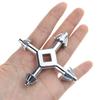 Multipurpose 4 In 1 Drill Chuck Key Wrench 4 Head Professional Chuck Key for Most Power Tool and Drilling Machines