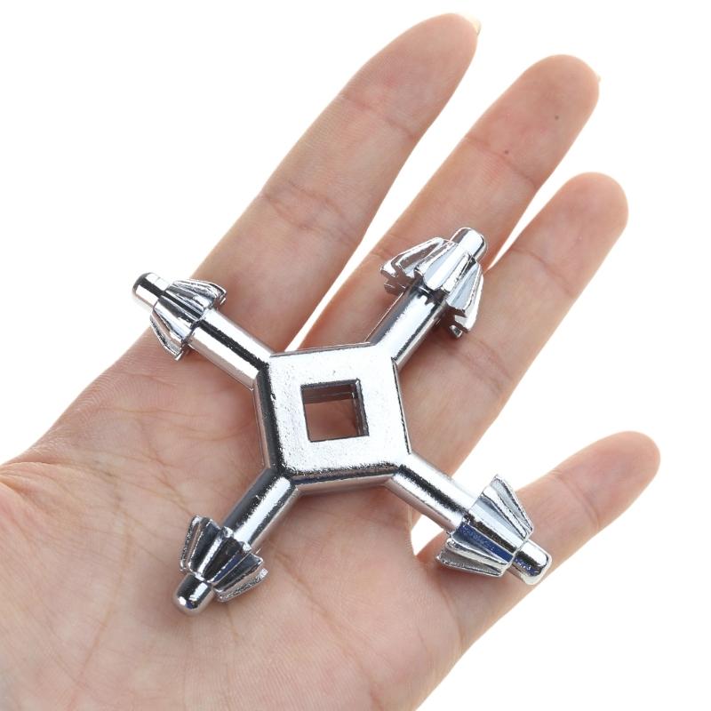 Multipurpose 4 In 1 Drill Chuck Key Wrench 4 Head Professional Chuck Key for Most Power Tool and Drilling Machines