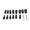 16 Pcs 1 2 Lug Nut Socket Set Non Marring 8 27mm Locking Nut Removal Tool with 2 Center Punches Chrome Vanadium Steel
