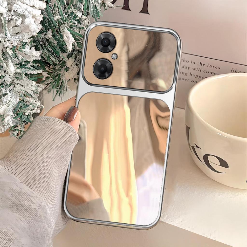 Case for Xiaomi Redmi Note 12 5G,POCO X5 5G Trending Big Window Cover Mirror Phone Casing