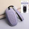 PU Leather Car Key Case Cover Holder Keychain Protective Shell for Hyundai Creta Ix35 Ix45 I10 I30 I40 Remote Key