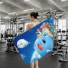 Cartoon B-Bugcat Capoo Cute Towel Quick Dry Absorbent Beach Towel for Sports, Fitness, Swimming and Outdoor Activities